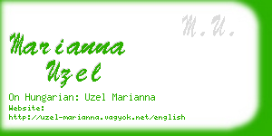 marianna uzel business card